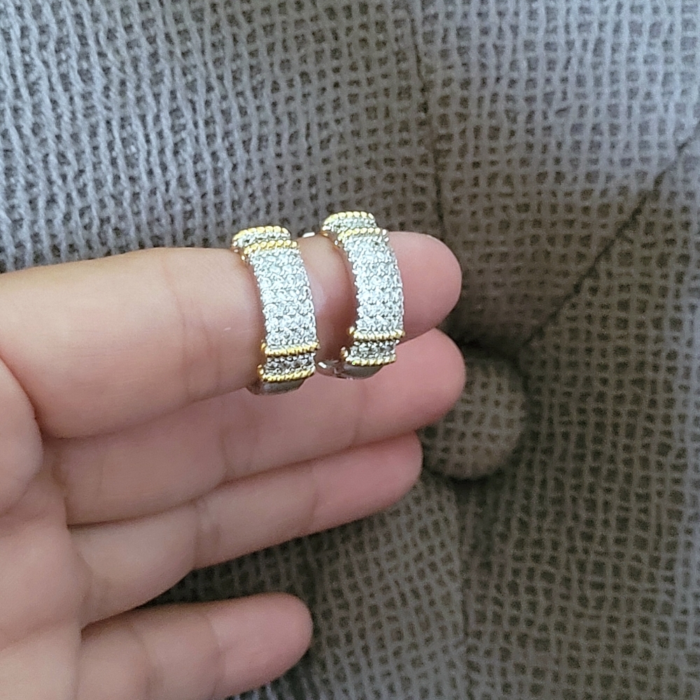 Cote d'Argent Cubic Zirconia💎 Hoops - NWT - Picture 15 of 15